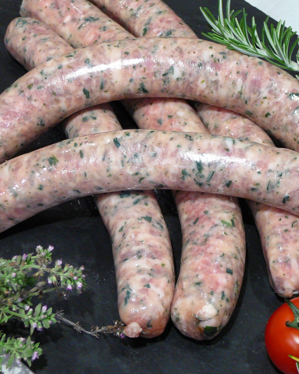 saucisses aux herbes